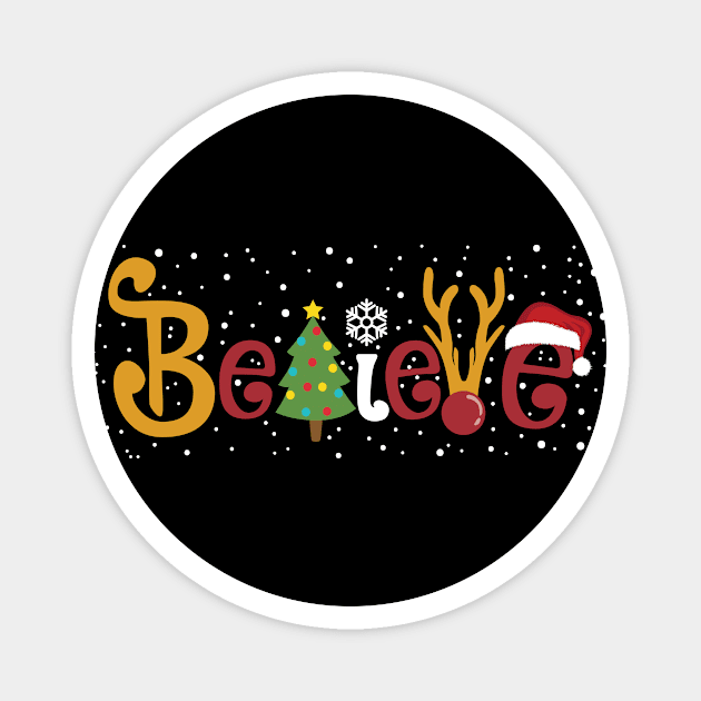 Believe Christmas Magnet by ThyShirtProject - Affiliate